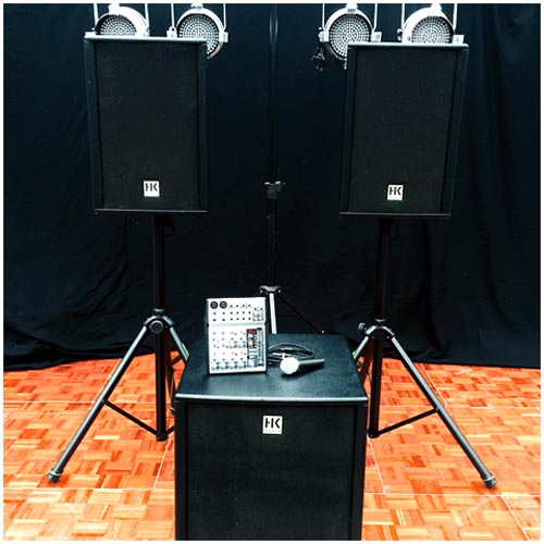 Lydney-Music-PA-System-100 Lydney Music - PA System 100 – For up to 100 guests (£115)